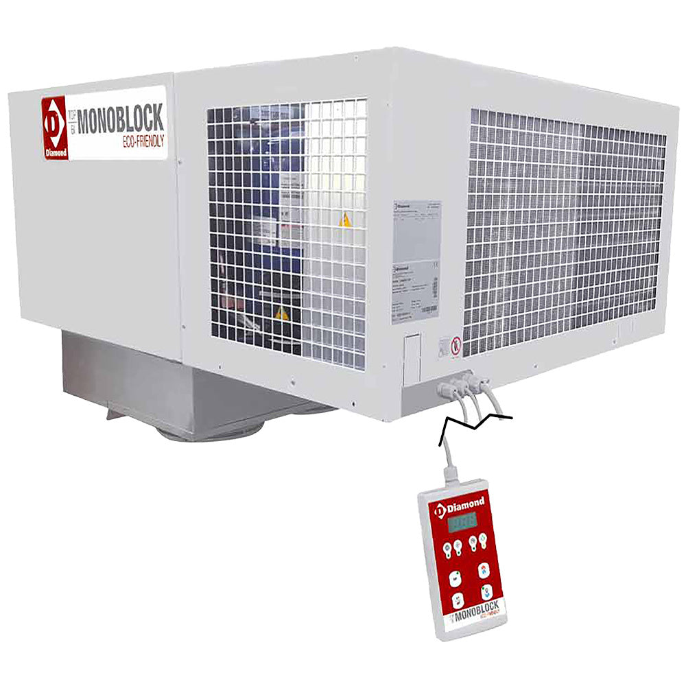 Plafondkoelunit voor vriescel, 1655 W, tot 15,4 m³ celinhoud, Diamond SN203T-4P-R2