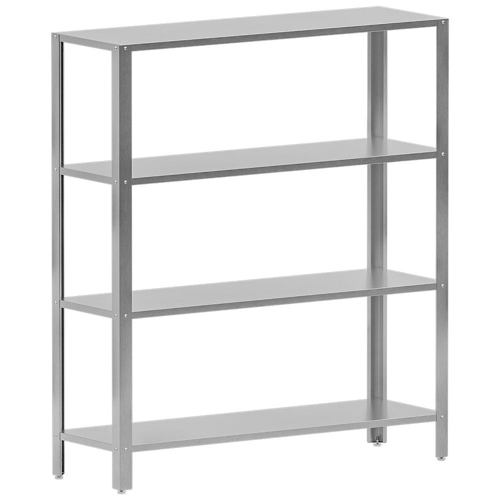 Opbergrek met 4 niveaus, 160 x 50 x 180 cm, RVS, Diamond SR1654-RL5