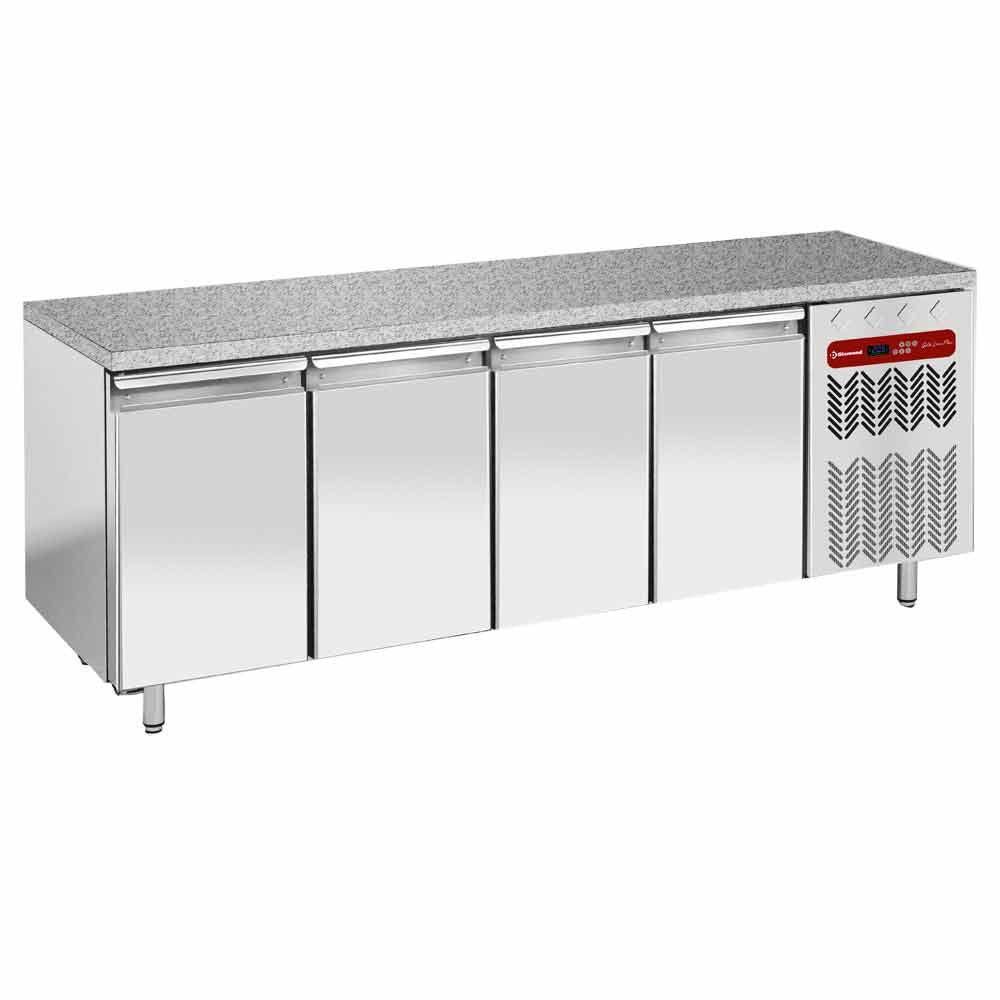 Vrieswerkbank, geventileerd, 4 deuren EN 600x400, granieten werkblad, Diamond TP4B/HG-R2