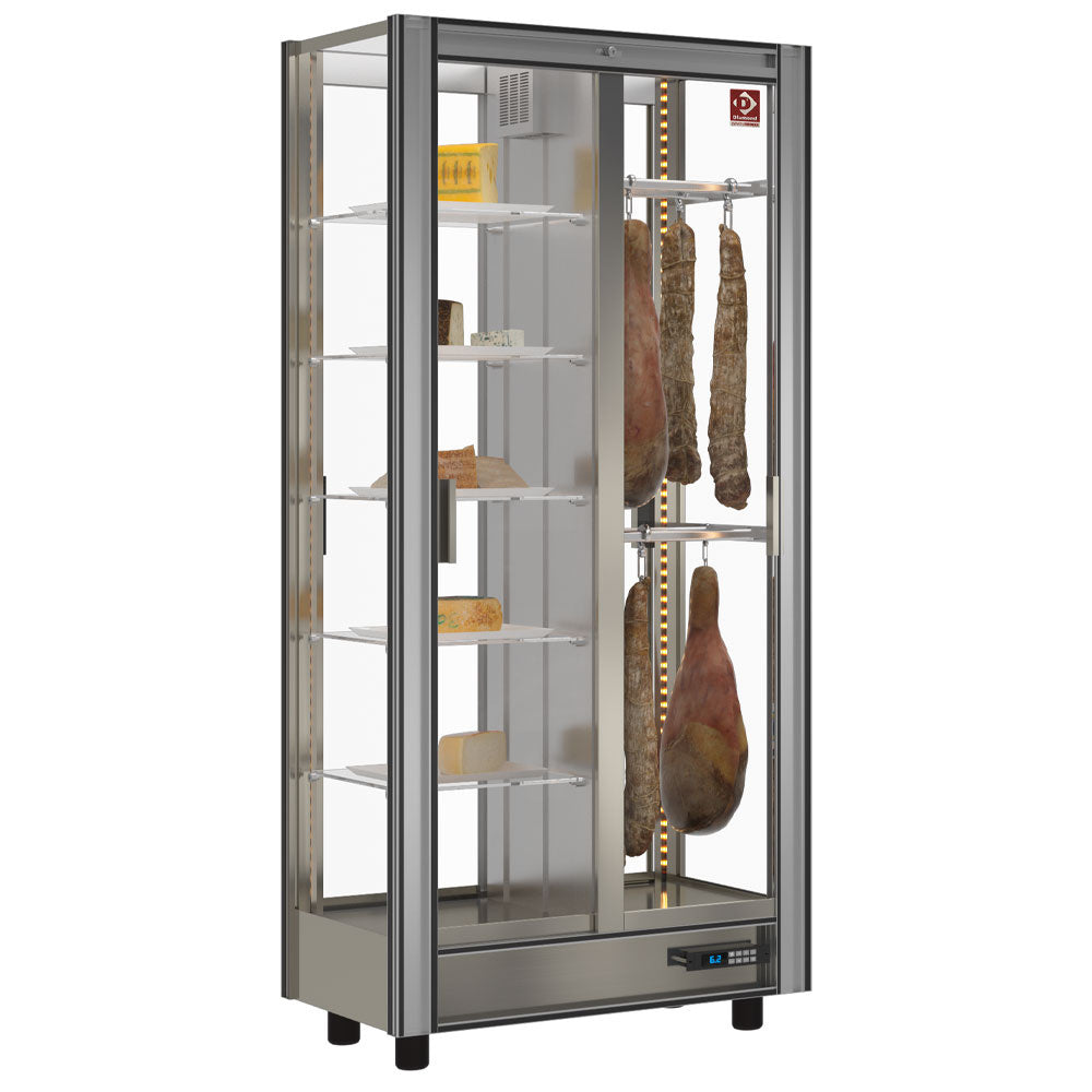 Gekoelde delicatessenvitrine 530 liter, modulair, Through-uitvoering, Diamond VSA-1/TR-R2