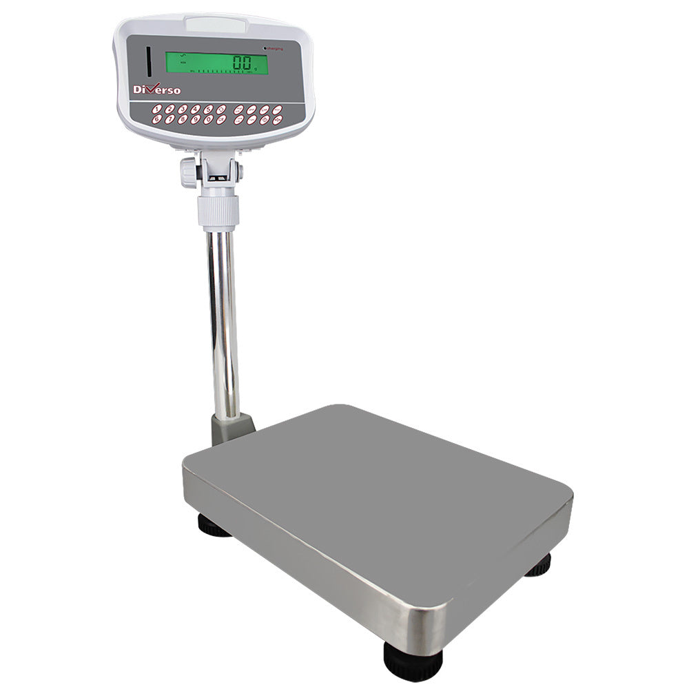 Roestvrij stalen elektronische weegschaal met kolom, 32Kg x 1g