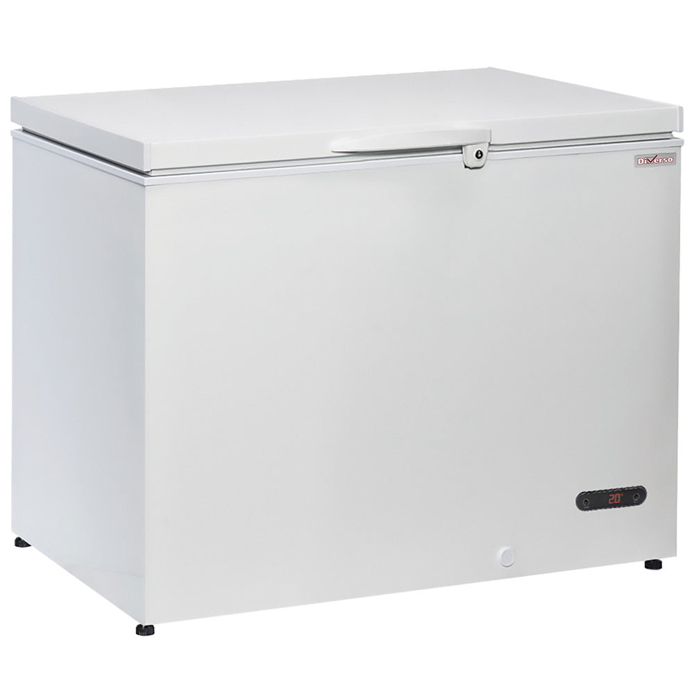 Kofferflessenkoeler, 300 liter, Massieve scharnierende deksel