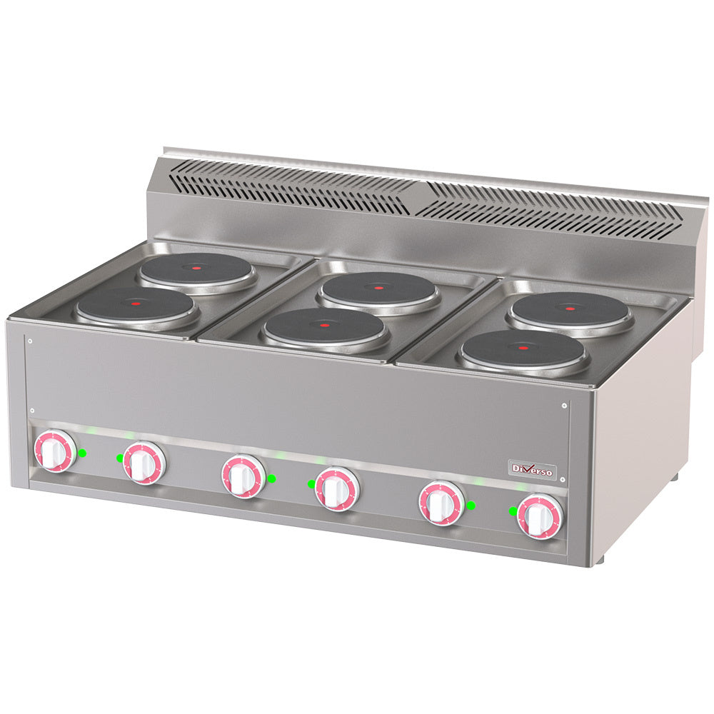 Elektrisch kookfornuis 6 platen, -Top-