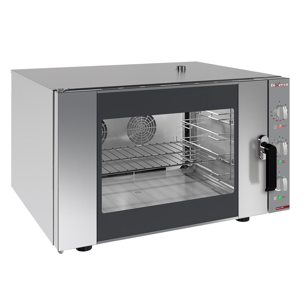 Elektrische oven stoom-convectie, 4x GN 1/1 of 600x400 mm