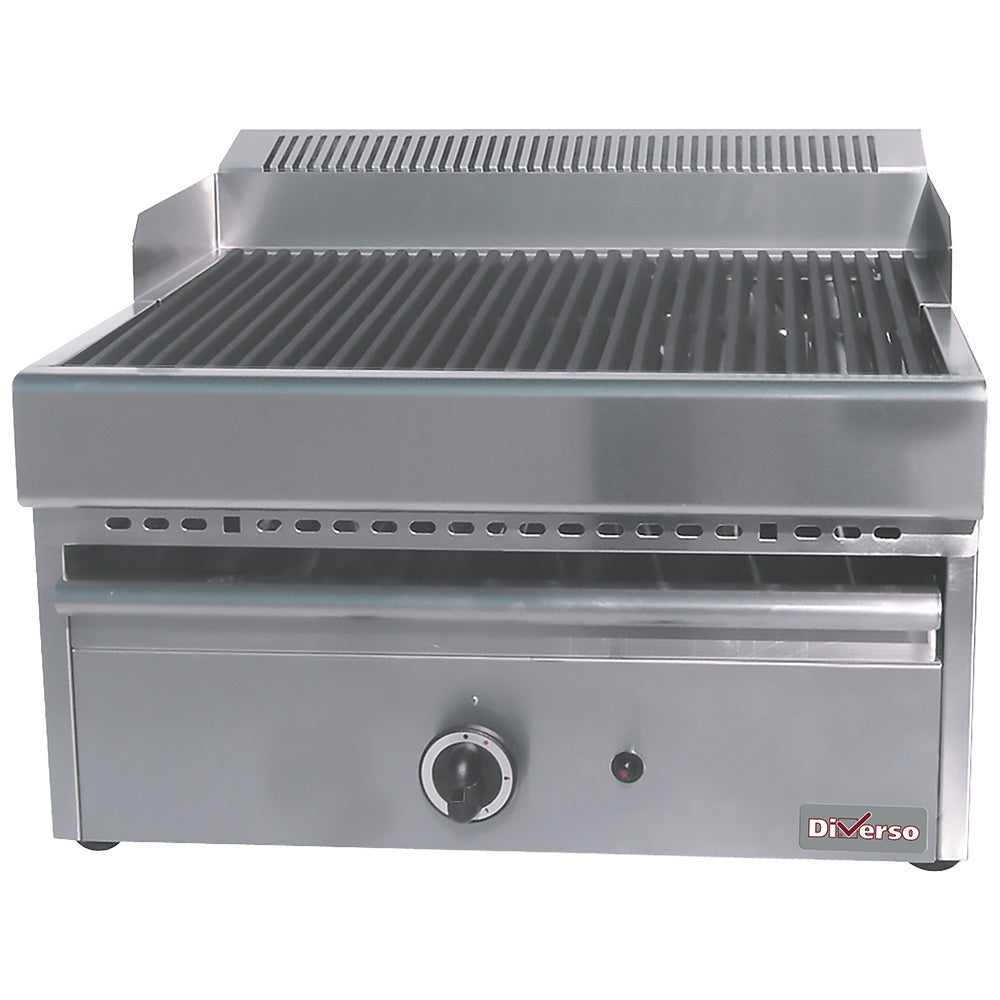 Stoomgrill op gas met gietijzeren rooster -Top-