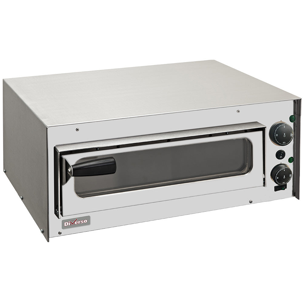 Pizza oven 350 mm, met glazen deurtje