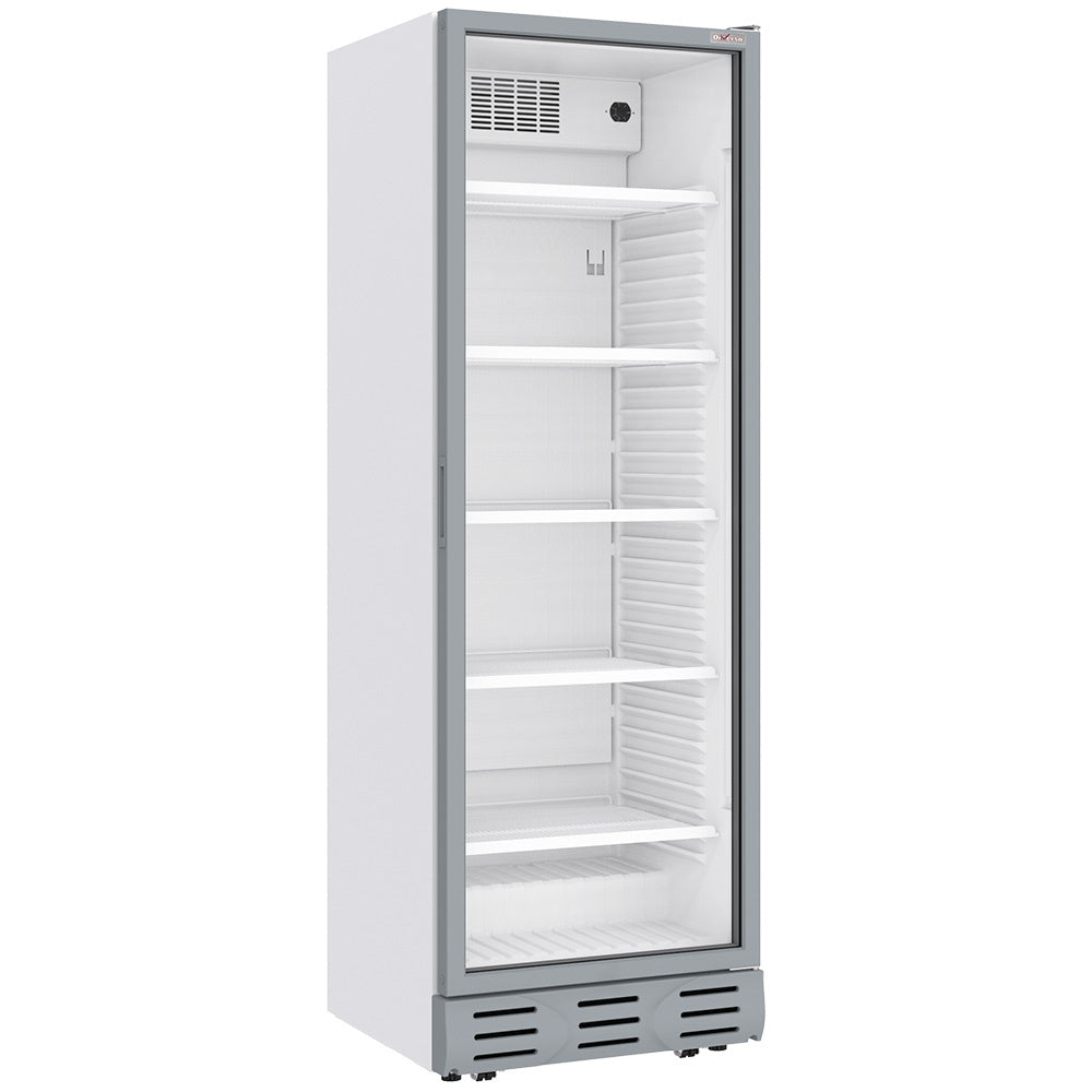 Geventileerde positieve vitrine 382 liter WIT