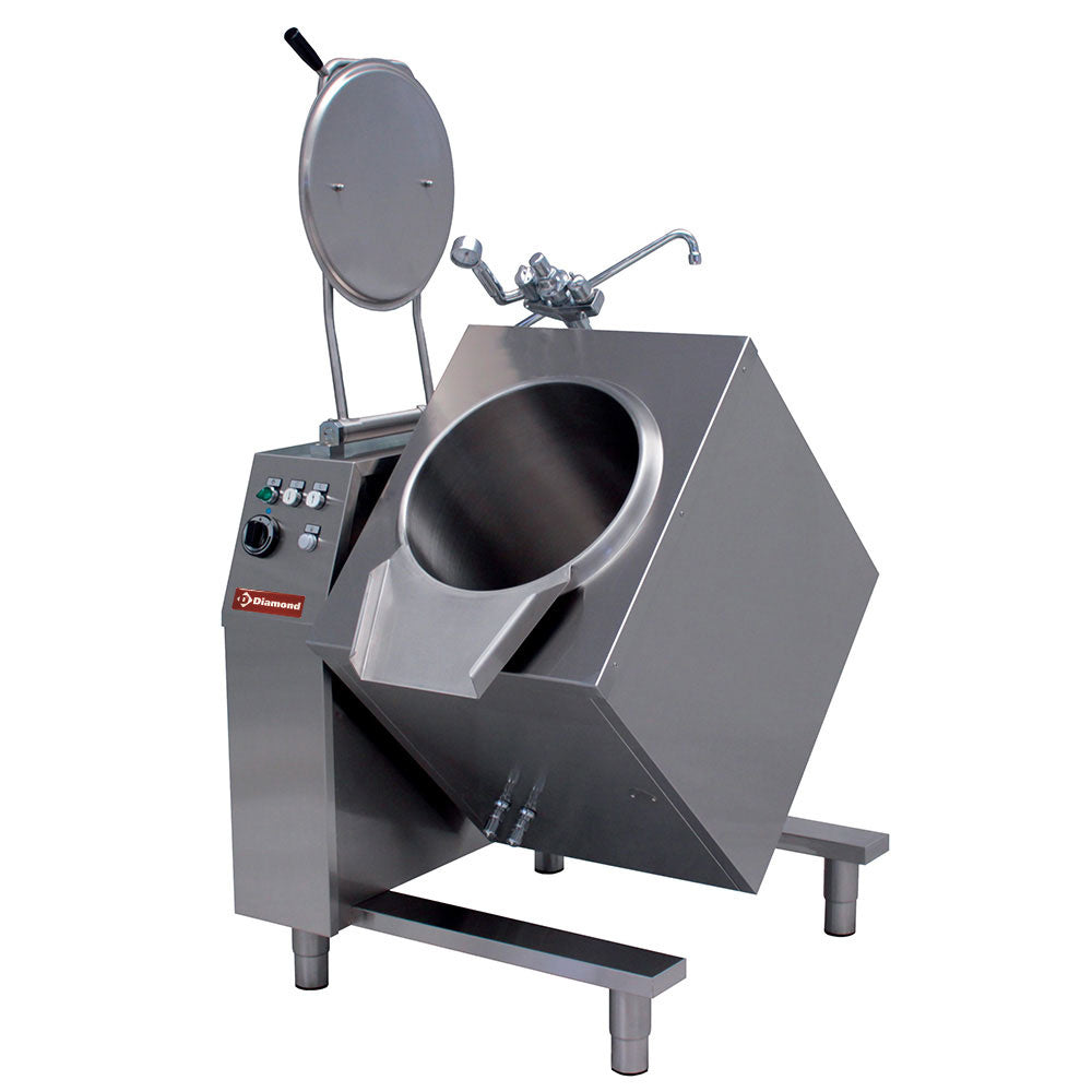 Elektrische kantelbare kookketel 50 liter, indirecte verwarming, Diamond EMB/50I