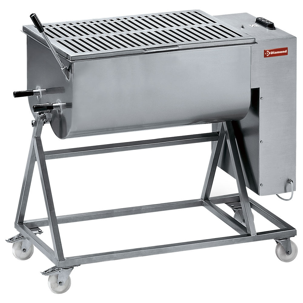 Vleesmenger 120 kg, op onderstel met wielen, Diamond MCR-120P/N