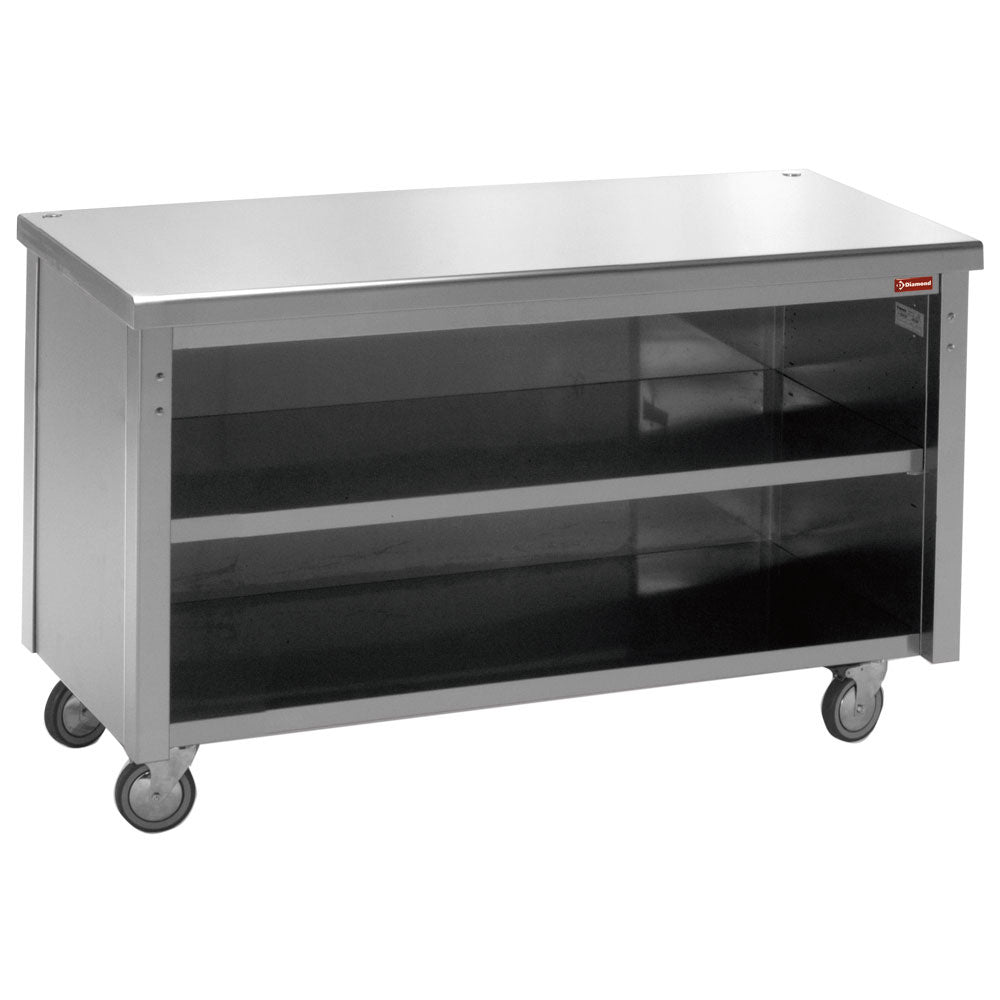 Neutraal kastelement met open onderkast, 3 x GN 1/1, 120 cm, Diamond NT12