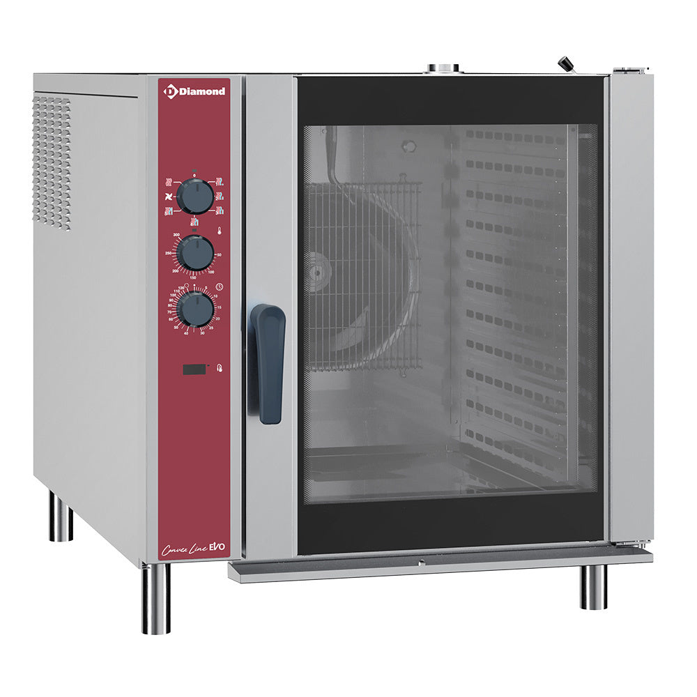 Elektrische heteluchtoven 10x GN 2/1, automatische bevochtiging, Diamond CFE102/N