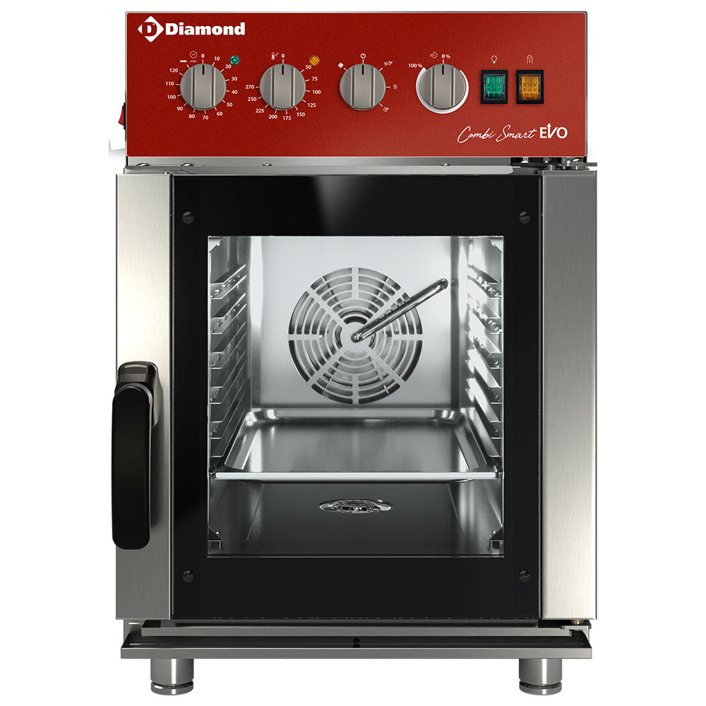 Elektrische combisteamer 6x GN 1/1, mechanische bediening, Combi Smart EVO, Diamond FVS6-411/CMC