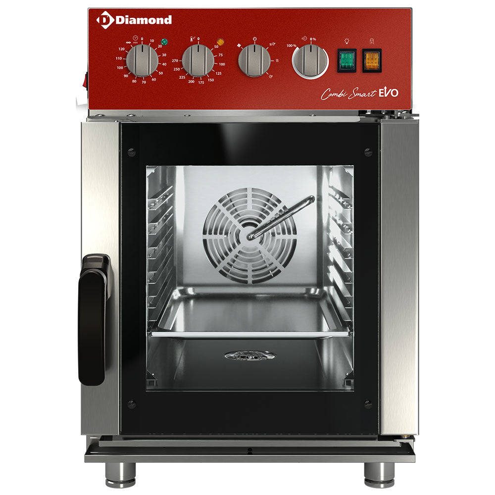 Elektrische combisteamer 6x GN 2/3, mechanische bediening, Combi Smart EVO, Diamond FVS6-423/CMC