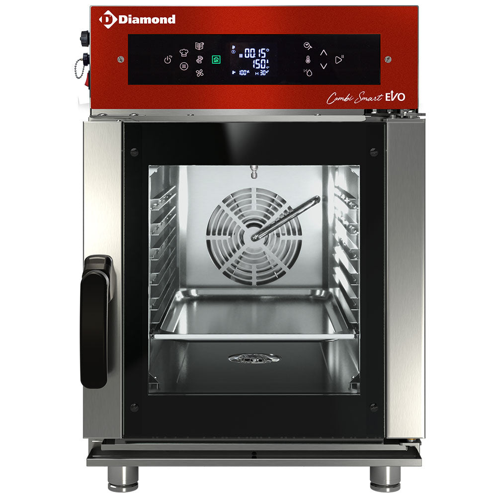 Elektrische combisteamer 6x GN 2/3, touch/digitaal, automatische reiniging, Diamond FVS6-423/CTD