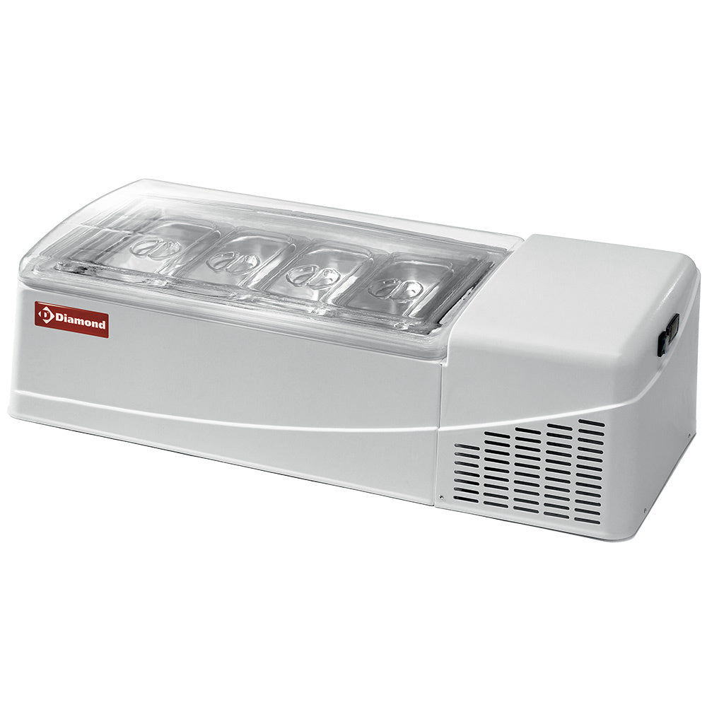 IJsbewaarkast voor 4 tot 8 smaken, wit, laag model, Diamond GEL/48L-R2