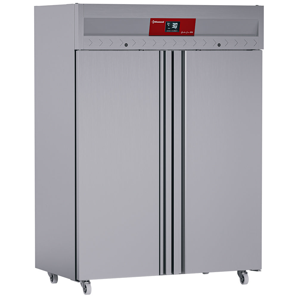 Geventileerde vrieskast 1400 liter, 2 deuren GN 2/1, op wielen, Diamond IE140/R9H