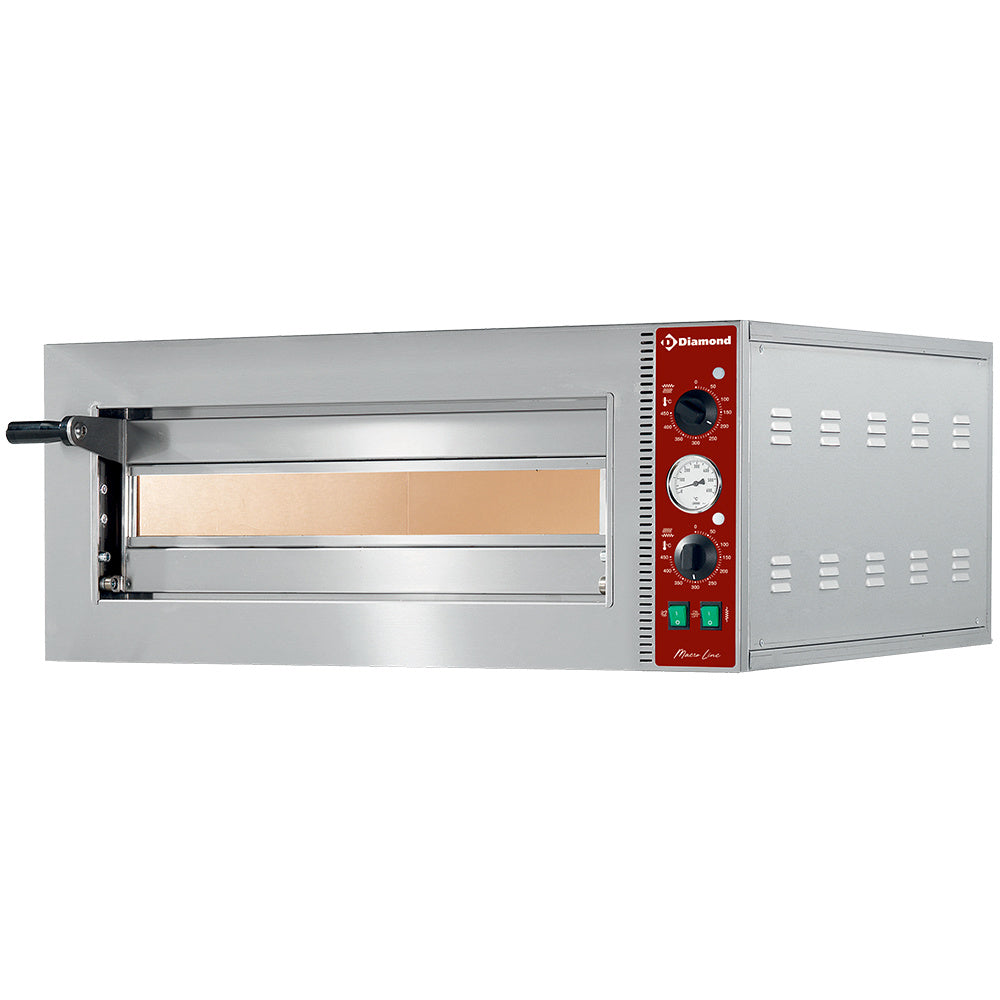 Elektrische pizzaoven Ø 42 cm, bakkamer 42 x 42 cm, Diamond MACRO42-N