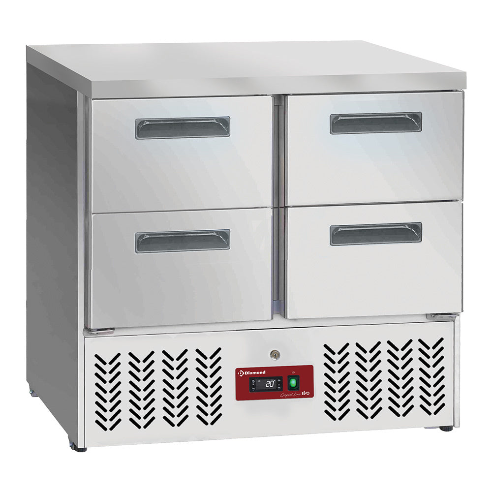 Koelwerkbank, 4 laden 1/2 GN, Diamond SA26/C4