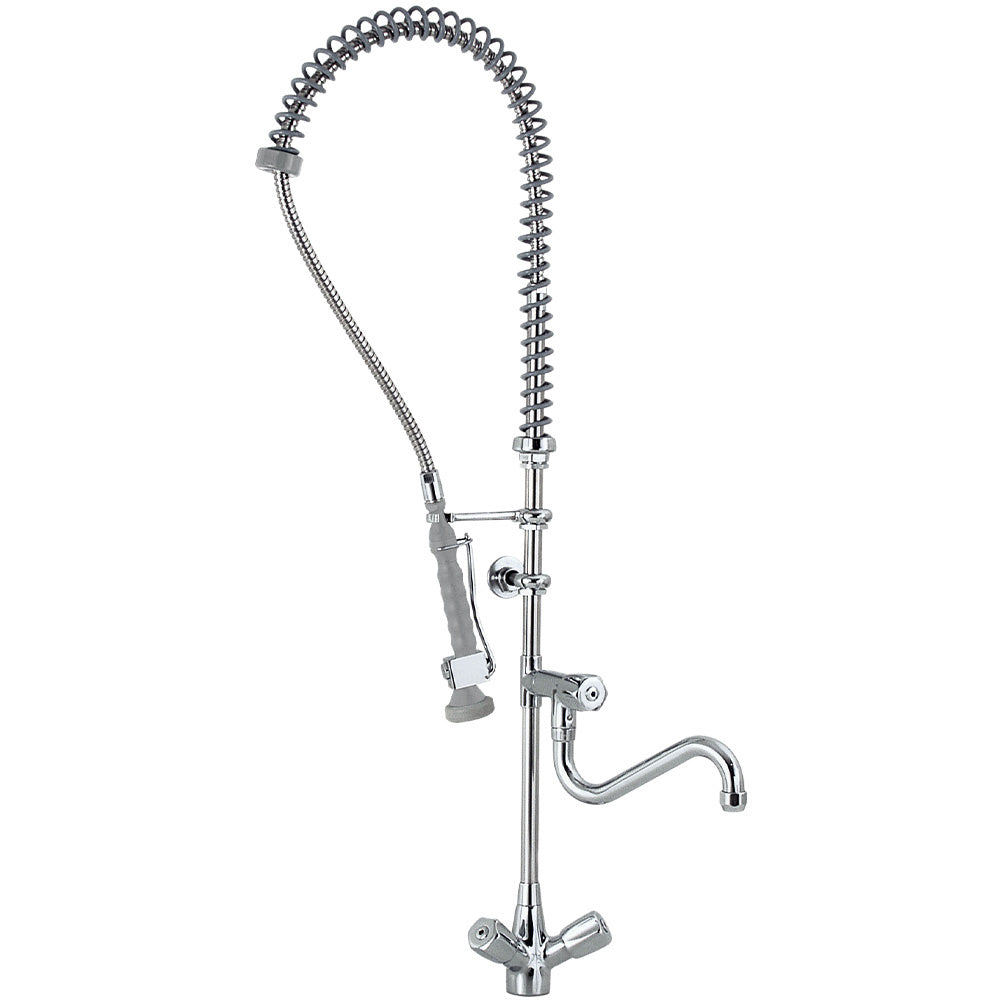 Mengkraan met handdouche, Heavy-Duty, doorstroming 45 l/min, wandmontage 150 mm, Diamond CW7003-HE