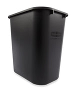 Rubbermaid rechthoekige afvalbak 26,6 liter zwart