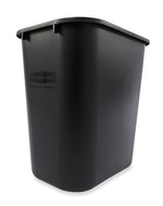 Rubbermaid rechthoekige afvalbak 26,6 liter zwart
