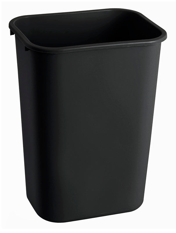 Rubbermaid rechthoekige afvalbak 39 liter zwart
