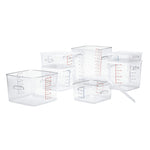 Rubbermaid ruimtebesparende container 11,4 liter transparant