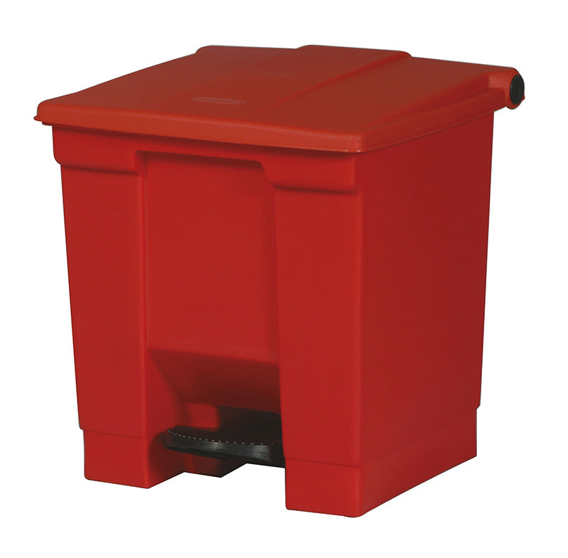 Rubbermaid Step-On Classic container 30 liter rood
