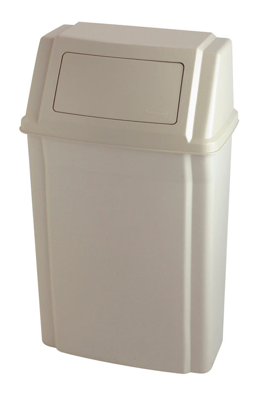 Rubbermaid Slim Jim wandcontainer 56,8 liter beige