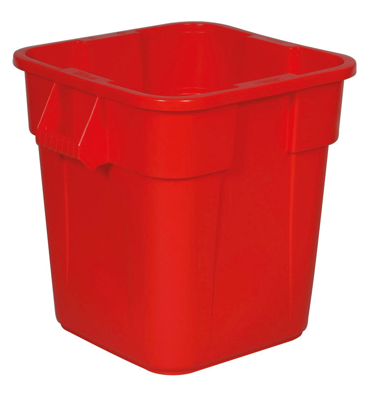 Rubbermaid vierkante Brute container 106 liter rood