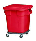 Rubbermaid vierkante Brute container 106 liter rood