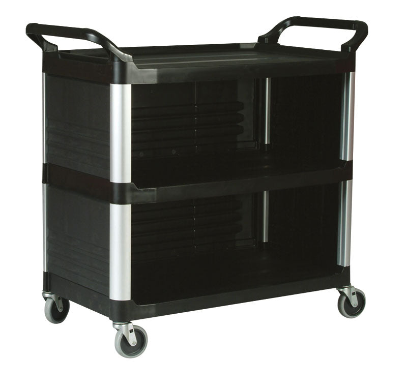 Rubbermaid X-tra materiaalwagen 3 zijden gesloten zwart