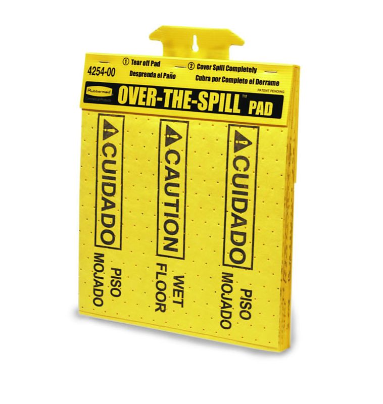Rubbermaid Over-The-Spill tablet geel