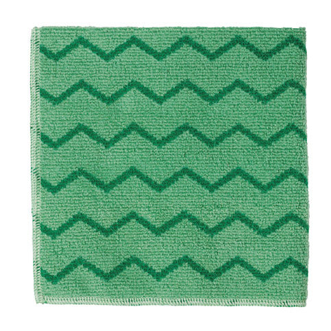 Rubbermaid Hygen microvezeldoek 40,6 x 40,6 cm groen, per 12 stuks