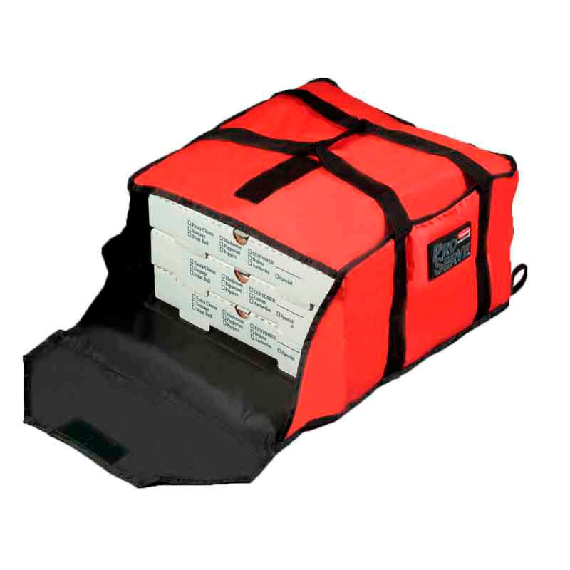 Rubbermaid ProServe middelgrote pizzabezorgtas 45,7 x 45,7 x 13,3 cm rood