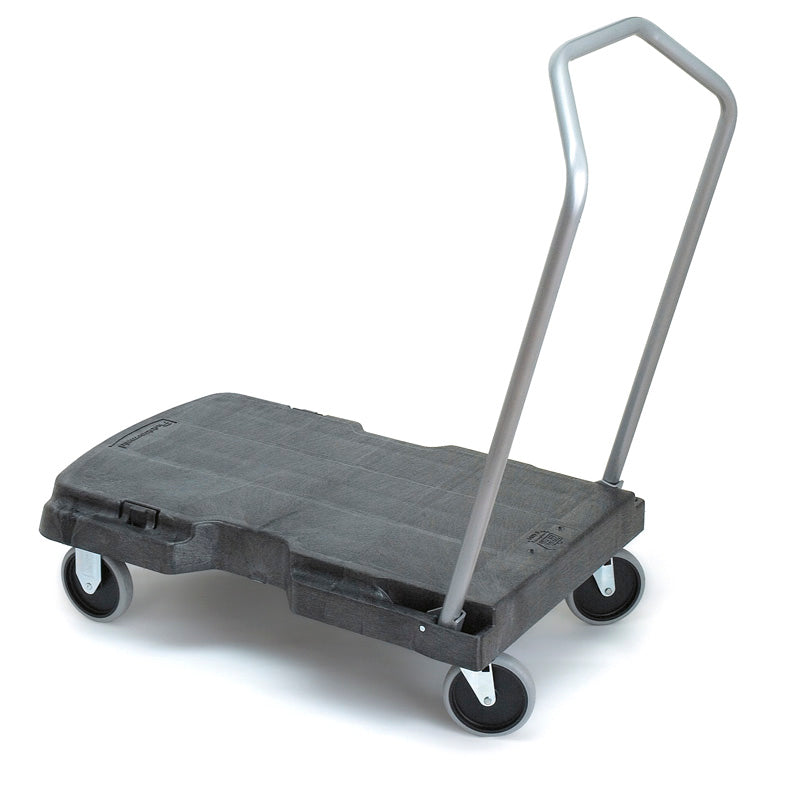 Rubbermaid Triple trolley transportkar zwart/grijs