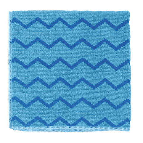 Rubbermaid Hygen microvezeldoek 40,6 x 40,6 cm blauw, per 12 stuks