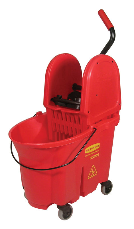 Rubbermaid WaveBrake neerwaartse combopers 33 liter rood
