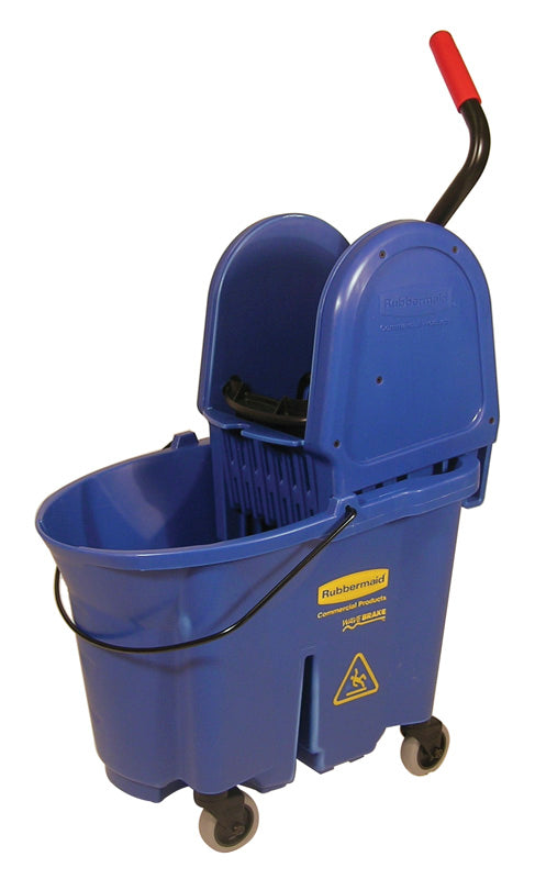 Rubbermaid WaveBrake neerwaartse combopers 33 liter blauw