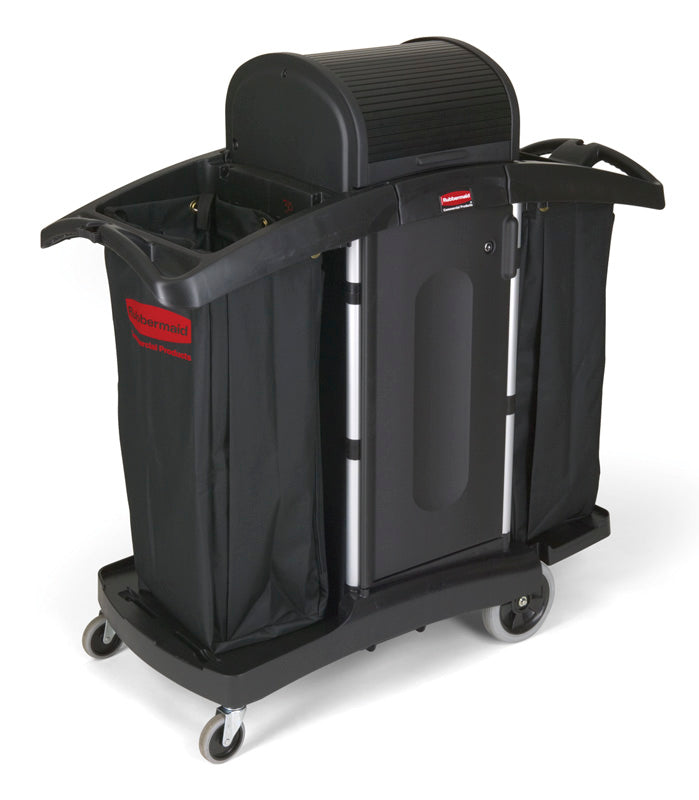 Rubbermaid hotelwagen met hoge veiligheid zwart
