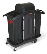 Rubbermaid hotelwagen met hoge veiligheid zwart
