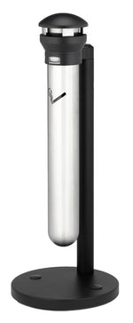 Rubbermaid Infinity staande asbak zwart/RVS