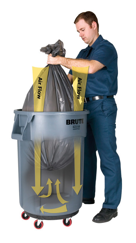 Rubbermaid ronde Brute Utility container 166,5 liter grijs