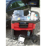 Rubbermaid werkwagen zwart/rood