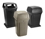 Rubbermaid Ranger container 170,3 liter zwart
