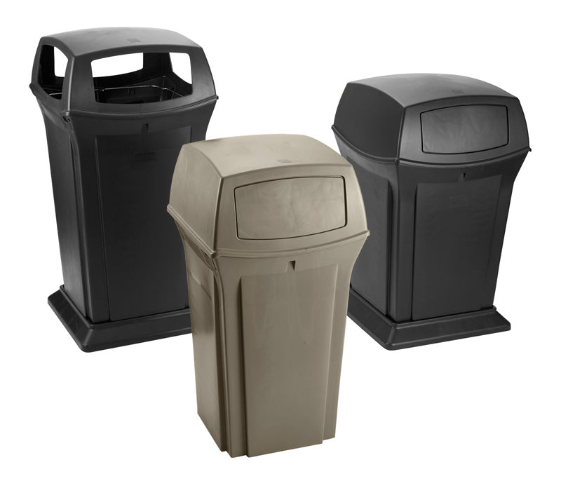 Rubbermaid Ranger container 170,3 liter zwart
