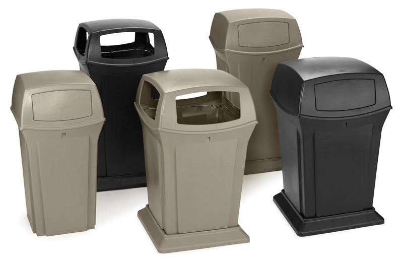 Rubbermaid Ranger container 170,3 liter zwart