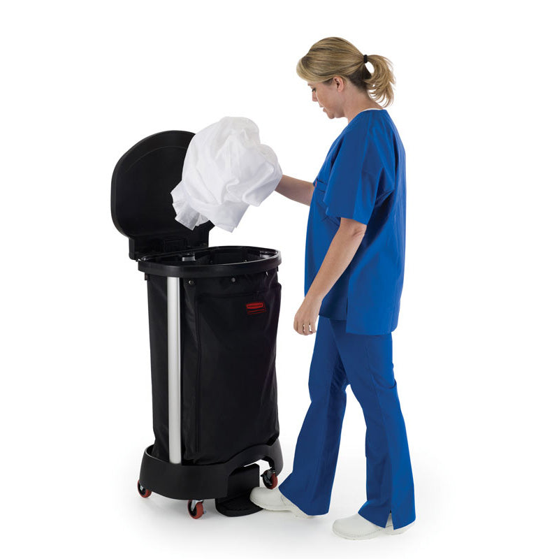 Rubbermaid wasmand voor linnengoed 114 liter zwart
