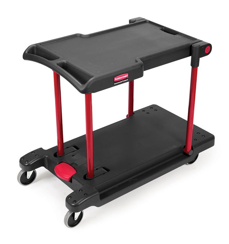 Rubbermaid multifunctionele servicewagen zwart/rood