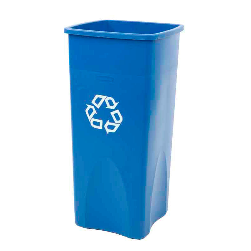 Rubbermaid Untouchable container 87 liter blauw met recyclingsymbool